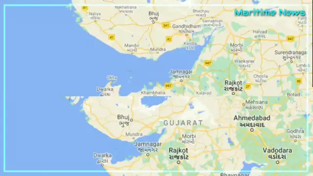 Ship collision  between Oil tanker and Bulk carrier in Gulf of Kutch India