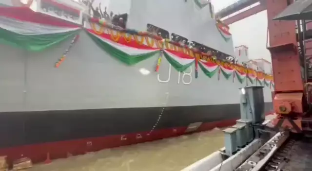 Launch of SANDHAYAK (YARD 3025) First Vessel of Survey Vessel | Indian Navy